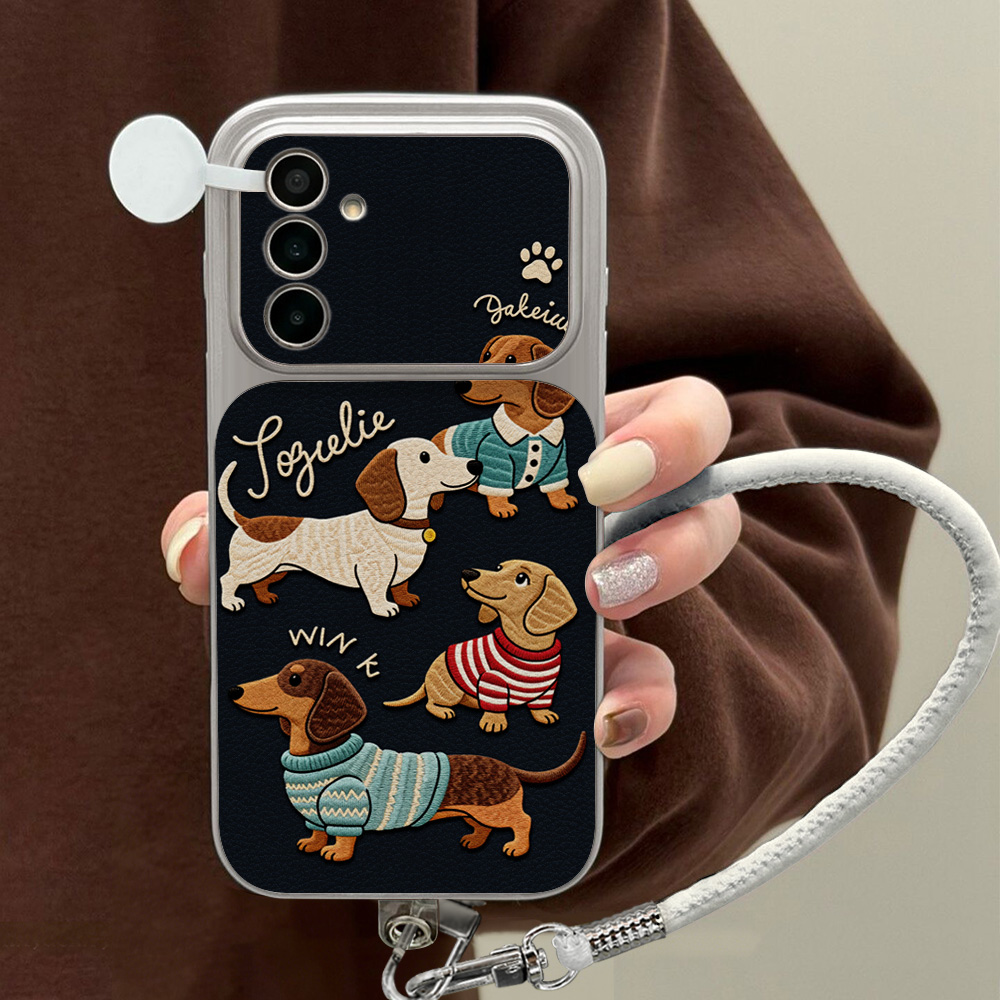 جراب هاتف بتصميم كلب داشهند كر - مراجعة Camera Wrist Strap وسعره
