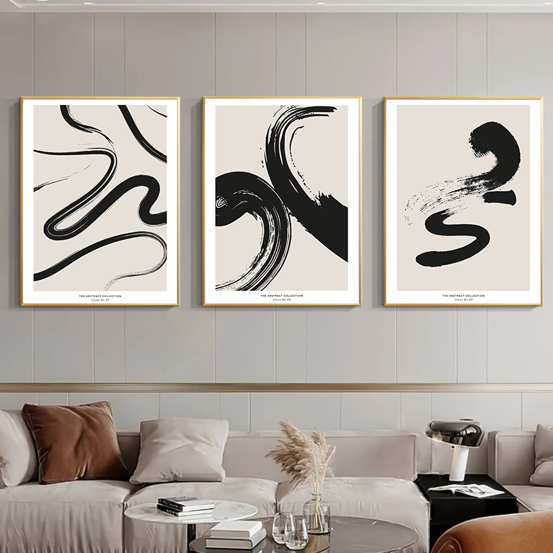 لوحة فنية تجريدية بخطوط رسم بس - مراجعة Photography Geometry وسعره