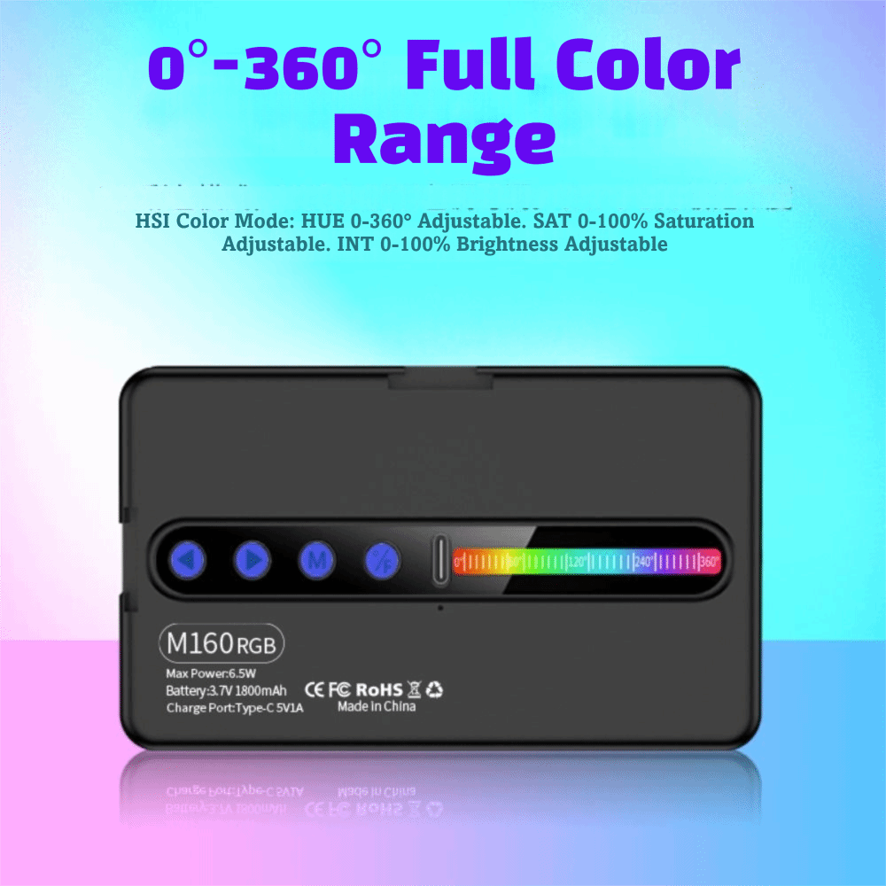 مصباح فيديو LED RGB قابل للتعت - مراجعة Photography Videos Free وسعره